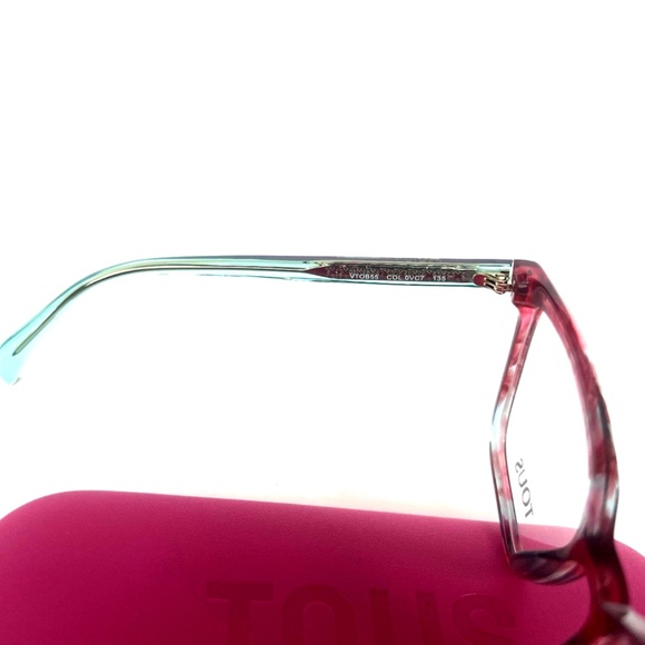 New TOUS Frames VTOB55 VC7 Eyeglasses Size 53 16 135 Pink Women Acetate - Picture 4 of 11